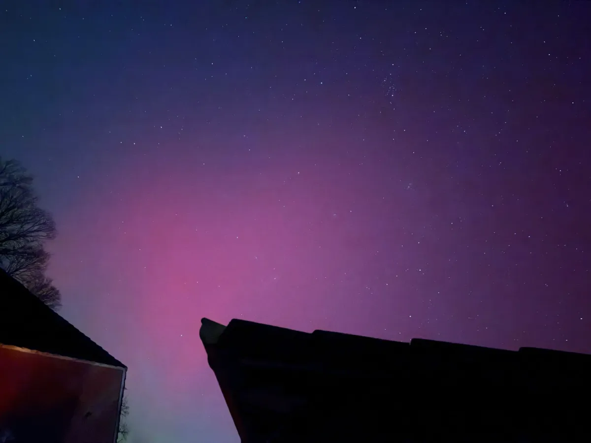 Aurora Borealis in heimischen Himmeln